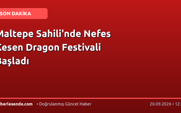 Maltepe Sahili'nde Nefes Kesen Dragon Festivali Başladı