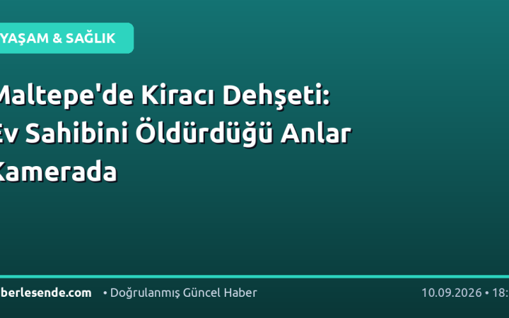 Maltepe'de Kiracı Dehşeti: Ev Sahibini Öldürdüğü Anlar Kamerada