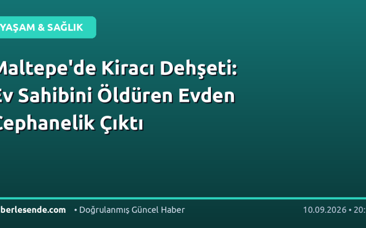 Maltepe'de Kiracı Dehşeti: Ev Sahibini Öldüren Evden Cephanelik Çıktı