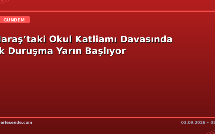 Maraş’taki Okul Katliamı Davasında İlk Duruşma Yarın Başlıyor