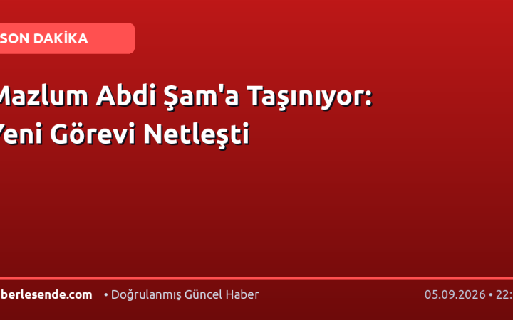 Mazlum Abdi Şam'a Taşınıyor: Yeni Görevi Netleşti