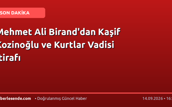 Mehmet Ali Birand'dan Kaşif Kozinoğlu ve Kurtlar Vadisi İtirafı