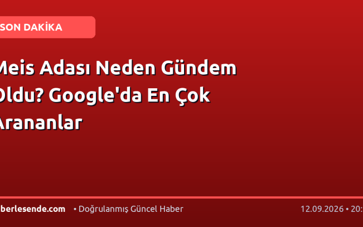 Meis Adası Neden Gündem Oldu? Google'da En Çok Arananlar