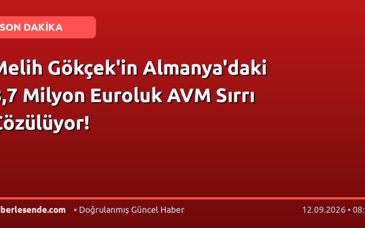 Melih Gökçek'in Almanya'daki 8,7 Milyon Euroluk AVM Sırrı Çözülüyor!