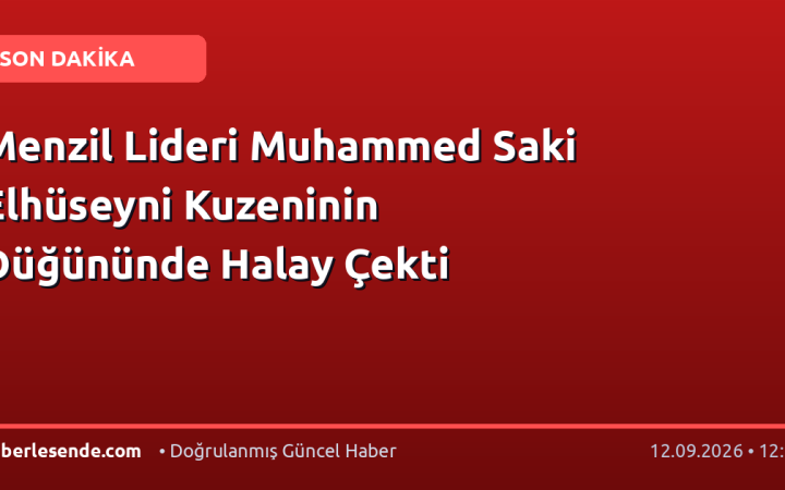Menzil Lideri Muhammed Saki Elhüseyni Kuzeninin Düğününde Halay Çekti