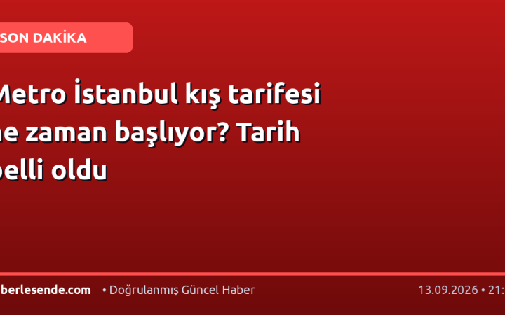 Metro İstanbul kış tarifesi ne zaman başlıyor? Tarih belli oldu