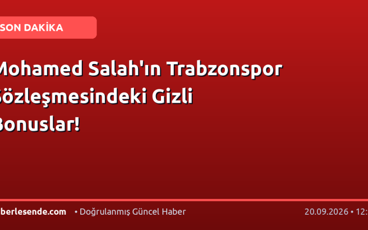 Mohamed Salah'ın Trabzonspor Sözleşmesindeki Gizli Bonuslar!