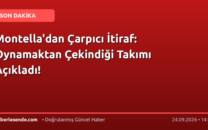 Montella'dan Çarpıcı İtiraf: Oynamaktan Çekindiği Takımı Açıkladı!