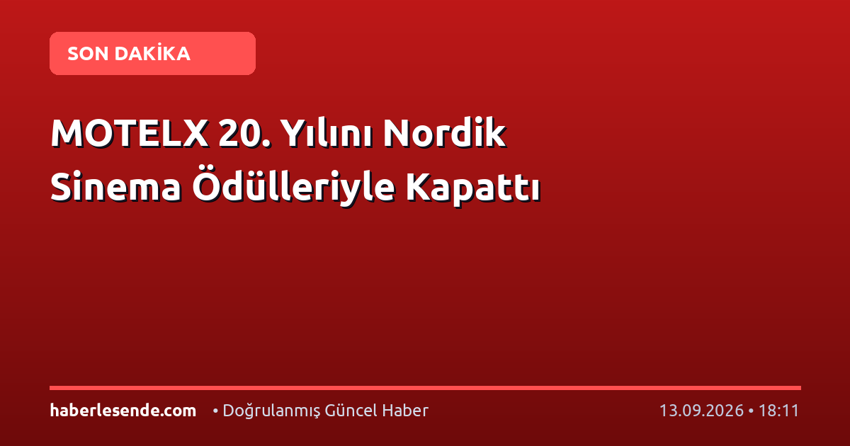 MOTELX 20. Yılını Nordik Sinema Ödülleriyle Kapattı