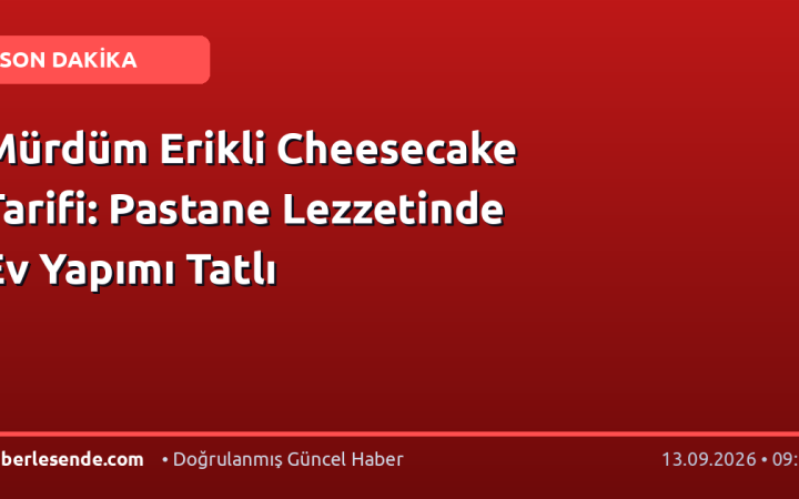 Mürdüm Erikli Cheesecake Tarifi: Pastane Lezzetinde Ev Yapımı Tatlı
