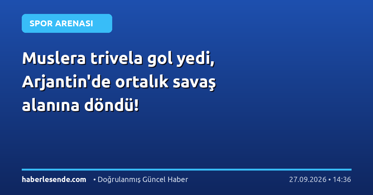 Muslera trivela gol yedi, Arjantin'de ortalık savaş alanına döndü!
