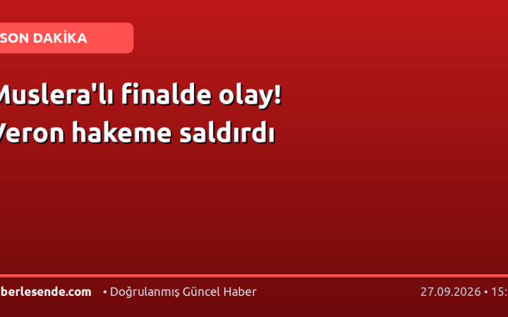 Muslera'lı finalde olay! Veron hakeme saldırdı