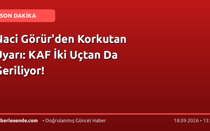 Naci Görür'den Korkutan Uyarı: KAF İki Uçtan Da Geriliyor!