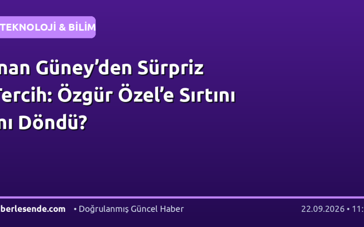İnan Güney’den Sürpriz Tercih: Özgür Özel’e Sırtını mı Döndü?