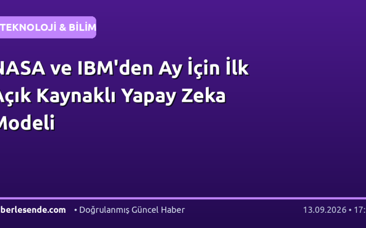 NASA ve IBM'den Ay İçin İlk Açık Kaynaklı Yapay Zeka Modeli
