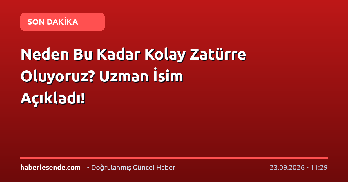 Neden Bu Kadar Kolay Zatürre Oluyoruz? Uzman İsim Açıkladı!