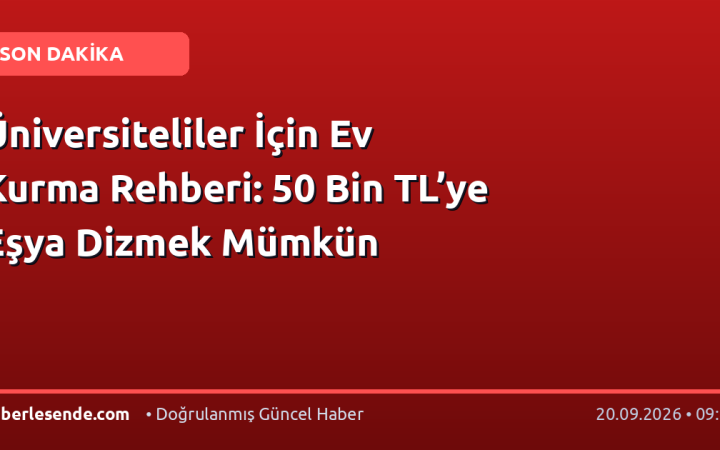 Üniversiteliler İçin Ev Kurma Rehberi: 50 Bin TL’ye Eşya Dizmek Mümkün