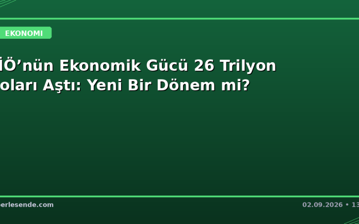 ŞİÖ’nün Ekonomik Gücü 26 Trilyon Doları Aştı: Yeni Bir Dönem mi?