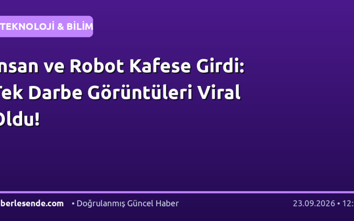 İnsan ve Robot Kafese Girdi: Tek Darbe Görüntüleri Viral Oldu!