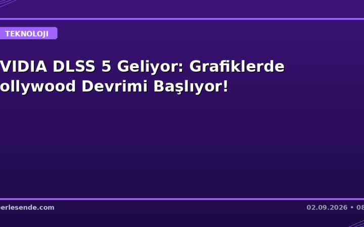 NVIDIA DLSS 5 Geliyor: Grafiklerde Hollywood Devrimi Başlıyor!