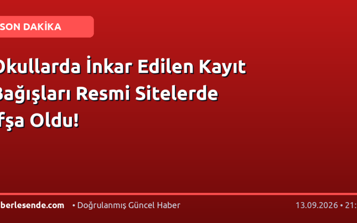 Okullarda İnkar Edilen Kayıt Bağışları Resmi Sitelerde İfşa Oldu!