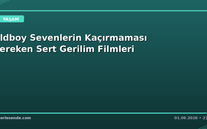 Oldboy Sevenlerin Kaçırmaması Gereken Sert Gerilim Filmleri