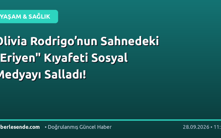 Olivia Rodrigo’nun Sahnedeki "Eriyen" Kıyafeti Sosyal Medyayı Salladı!