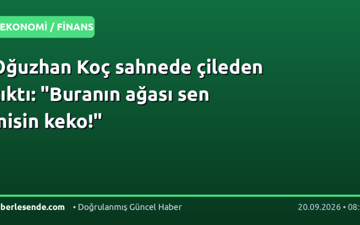 Oğuzhan Koç sahnede çileden çıktı: "Buranın ağası sen misin keko!"