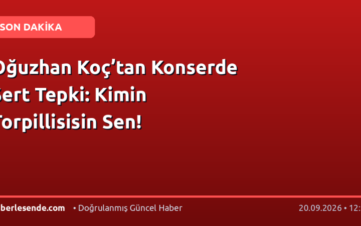 Oğuzhan Koç’tan Konserde Sert Tepki: Kimin Torpillisisin Sen!