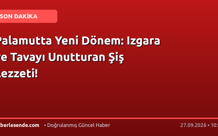 Palamutta Yeni Dönem: Izgara ve Tavayı Unutturan Şiş Lezzeti!