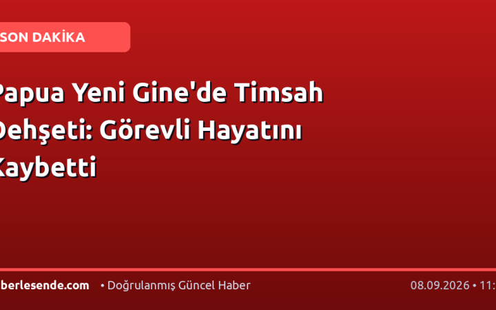 Papua Yeni Gine'de Timsah Dehşeti: Görevli Hayatını Kaybetti