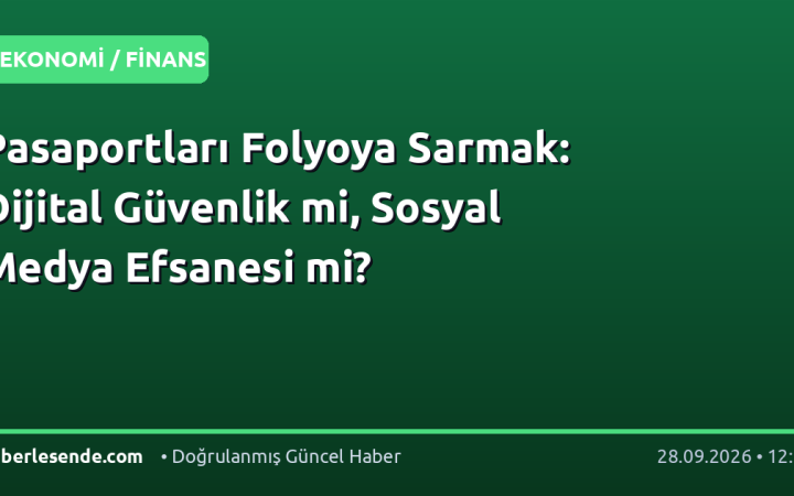 Pasaportları Folyoya Sarmak: Dijital Güvenlik mi, Sosyal Medya Efsanesi mi?