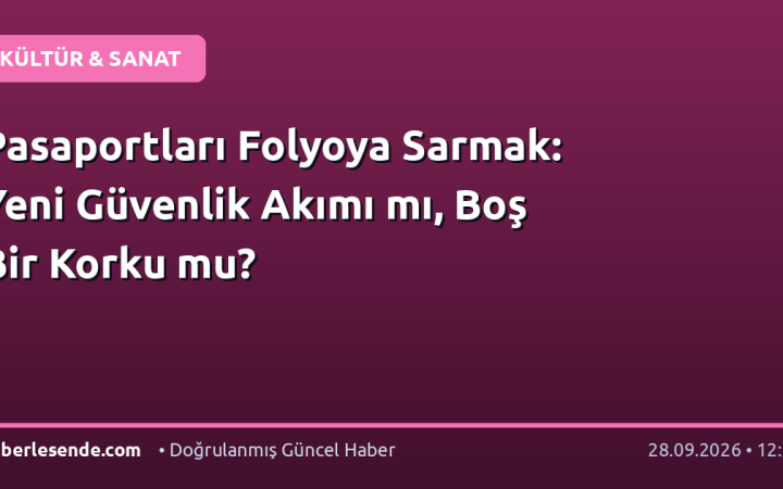 Pasaportları Folyoya Sarmak: Yeni Güvenlik Akımı mı, Boş Bir Korku mu?