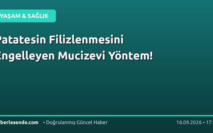 Patatesin Filizlenmesini Engelleyen Mucizevi Yöntem!
