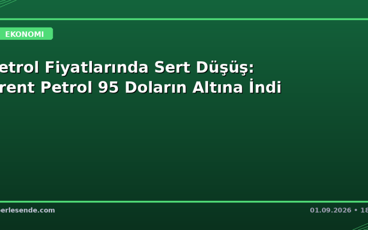 Petrol Fiyatlarında Sert Düşüş: Brent Petrol 95 Doların Altına İndi