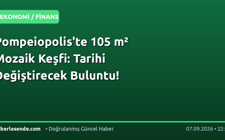 Pompeiopolis'te 105 m² Mozaik Keşfi: Tarihi Değiştirecek Buluntu!