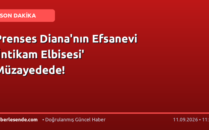 Prenses Diana'nın Efsanevi 'İntikam Elbisesi' Müzayedede!