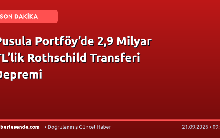 Pusula Portföy’de 2,9 Milyar TL’lik Rothschild Transferi Depremi