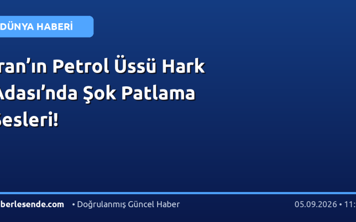 İran’ın Petrol Üssü Hark Adası’nda Şok Patlama Sesleri!