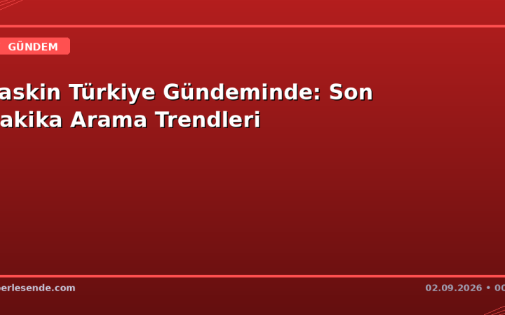 Raskin Türkiye Gündeminde: Son Dakika Arama Trendleri