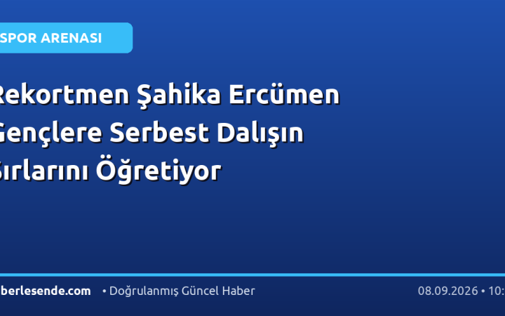 Rekortmen Şahika Ercümen Gençlere Serbest Dalışın Sırlarını Öğretiyor