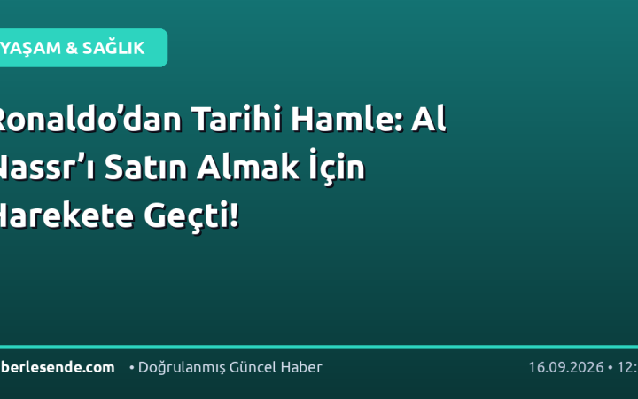 Ronaldo’dan Tarihi Hamle: Al Nassr’ı Satın Almak İçin Harekete Geçti!