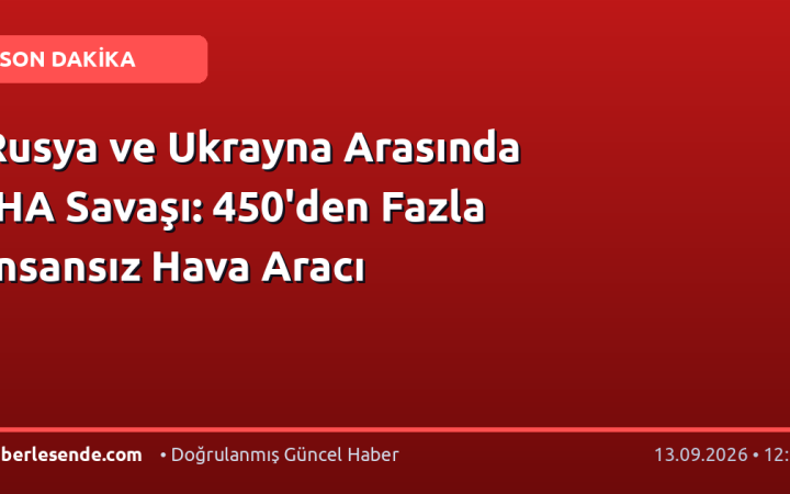 Rusya ve Ukrayna Arasında İHA Savaşı: 450'den Fazla İnsansız Hava Aracı