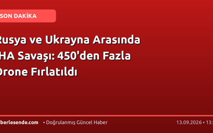 Rusya ve Ukrayna Arasında İHA Savaşı: 450'den Fazla Drone Fırlatıldı
