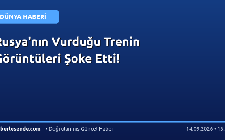 Rusya'nın Vurduğu Trenin Görüntüleri Şoke Etti!