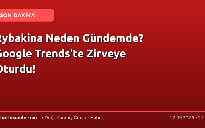 Rybakina Neden Gündemde? Google Trends'te Zirveye Oturdu!