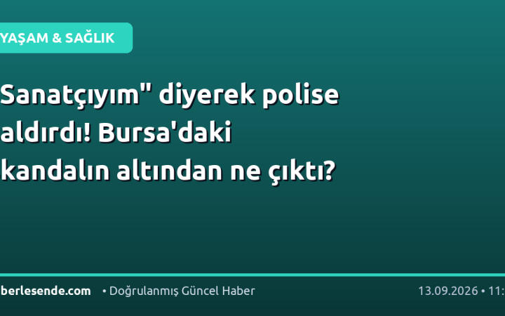 "Sanatçıyım" diyerek polise saldırdı! Bursa'daki skandalın altından ne çıktı?