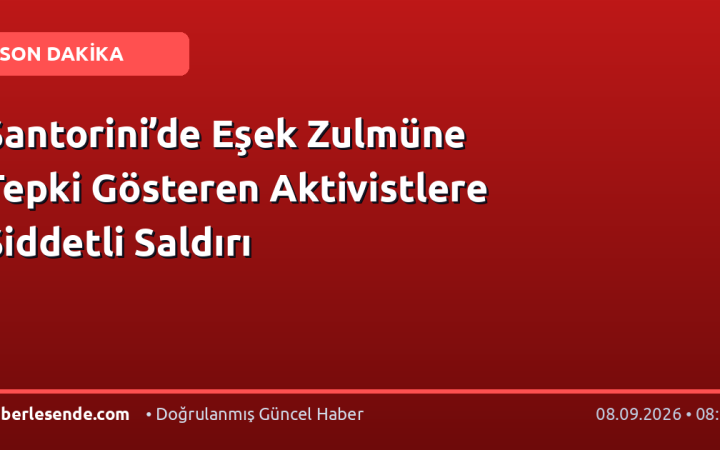 Santorini’de Eşek Zulmüne Tepki Gösteren Aktivistlere Şiddetli Saldırı