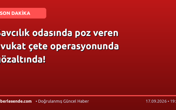 Savcılık odasında poz veren avukat çete operasyonunda gözaltında!