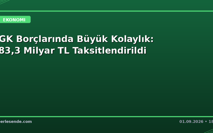 SGK Borçlarında Büyük Kolaylık: 183,3 Milyar TL Taksitlendirildi